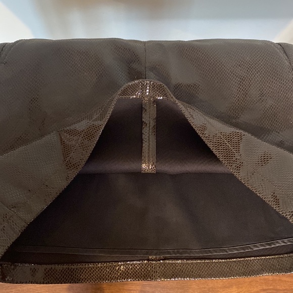 ESQUALO Olive Green/Brown Snake Skin Pattern Mini Skirt-Women’s Sz 6 - Picture 7 of 11